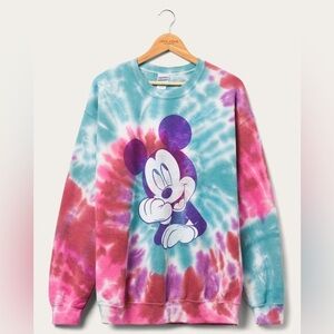 New! Junk Food Clothing MICKEY TIE DYE FLEA MARKET FLEECE